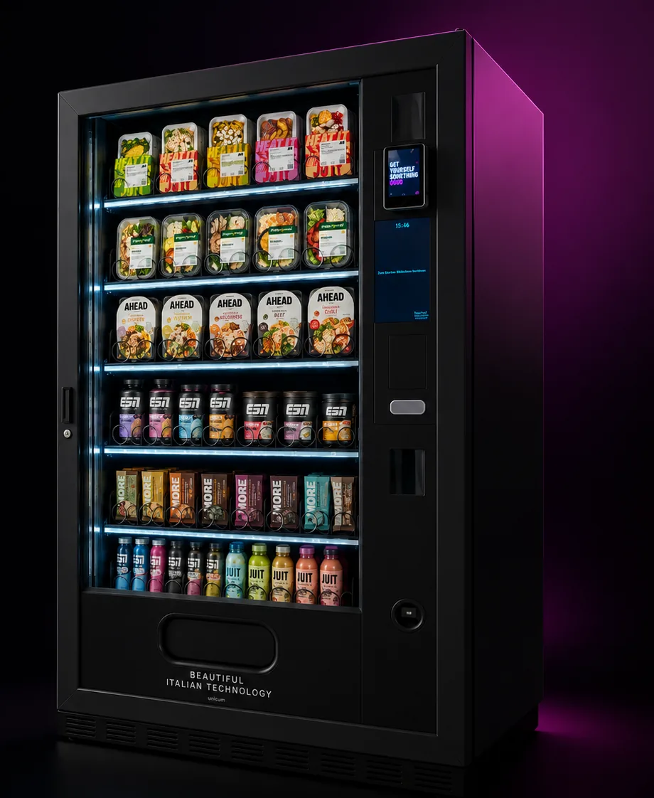 vendbl. Food Point mit Ready-Meals, Bowls und Drinks